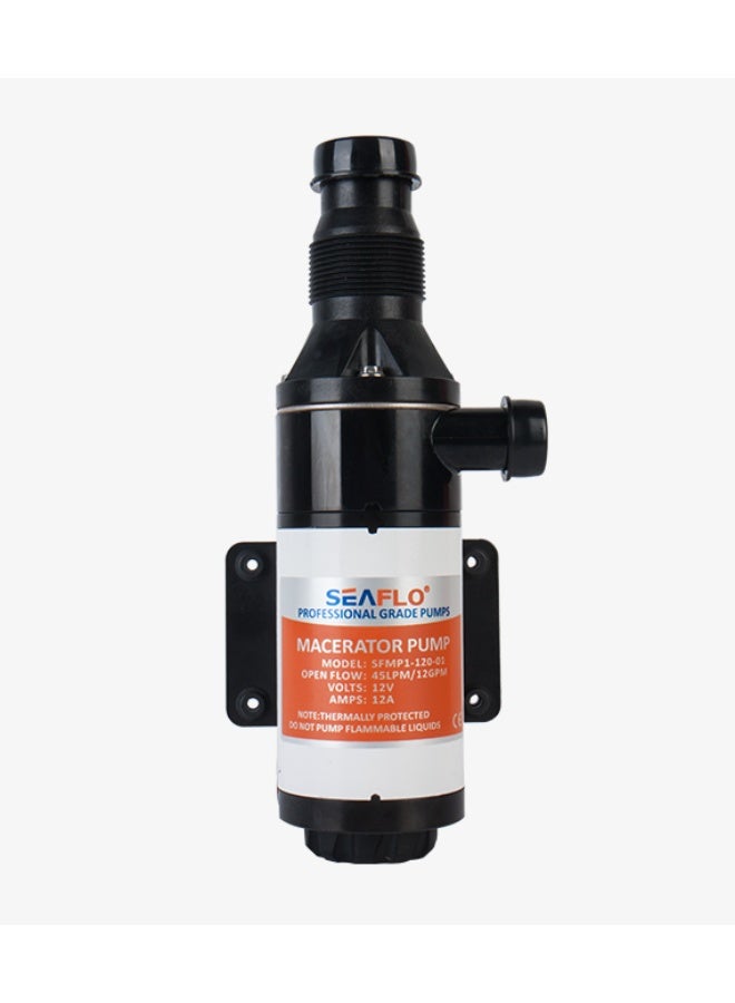 SEAFLO 12GPM Marine Macerator Pump 01-Series – 12V/24V Sewage & Holding Tank Pump with Sealed Motor and 4-Blade Chopper - Image 1